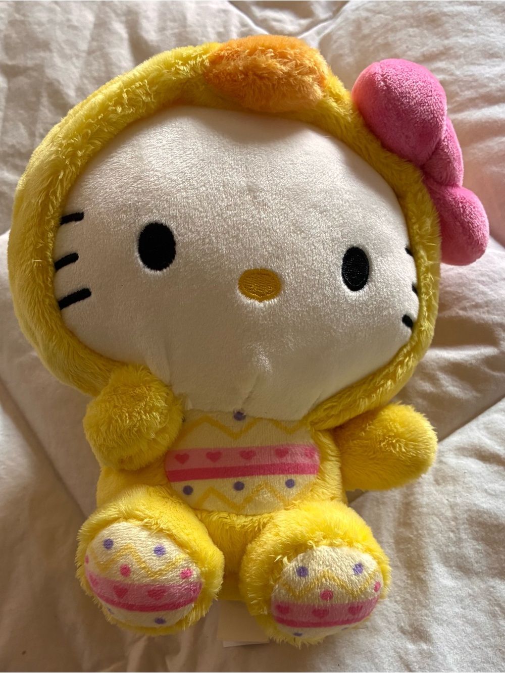 Hello Kitty Yellow Plush Easter Bunny — Soft Kids Toy stuffed animal